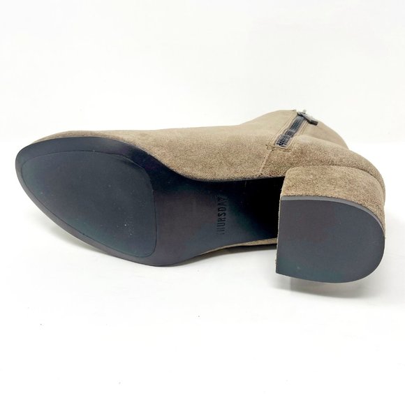 Thursday Boot Co Womens Taupe Paloma Handcrafted Suede Bootie - Picture 5 of 5